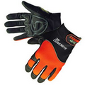 Hi-Viz Simulated Leather Mechanic Gloves